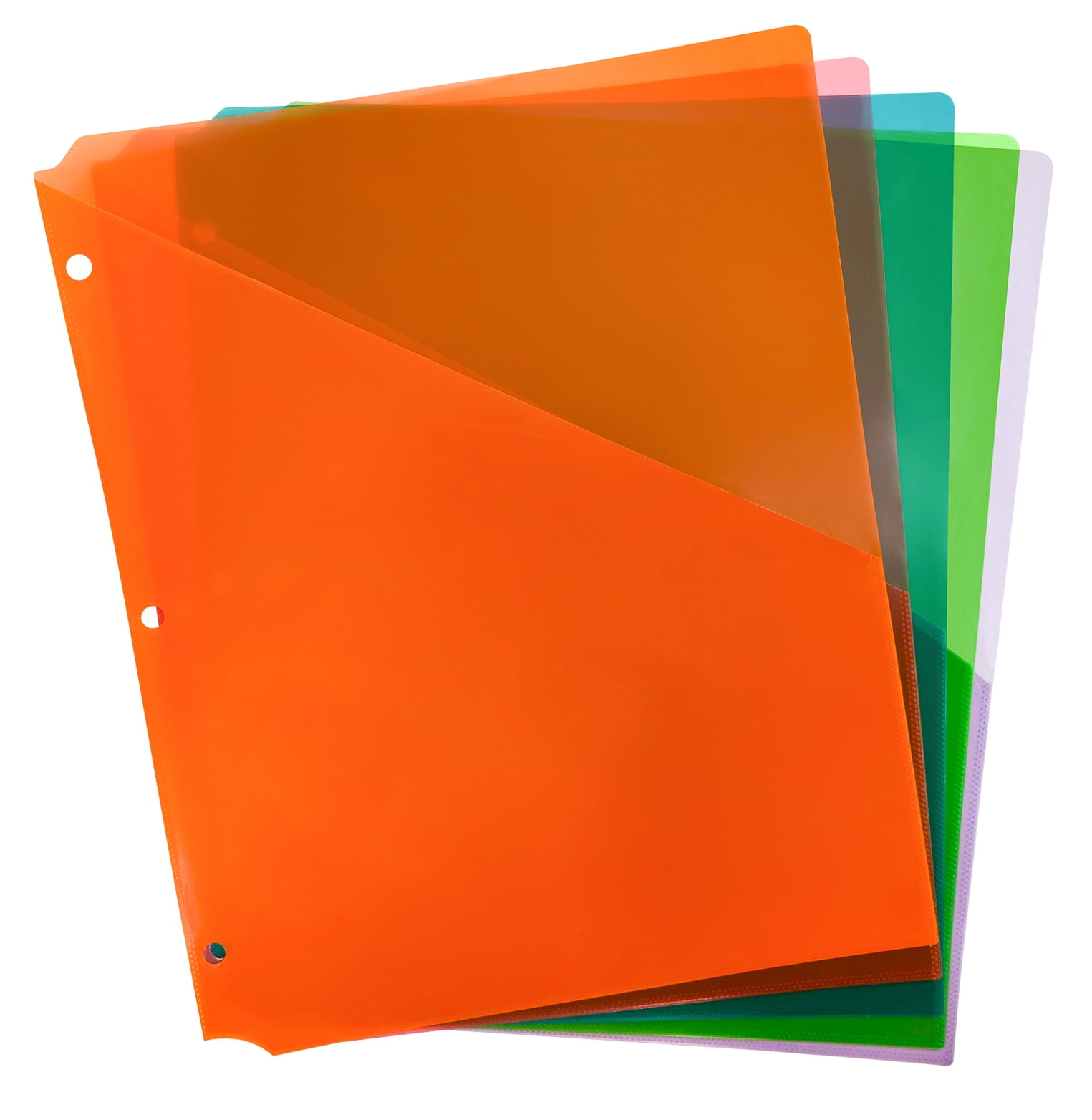 Pen+Gear Binder Pockets, Multicolor, 5 Pack