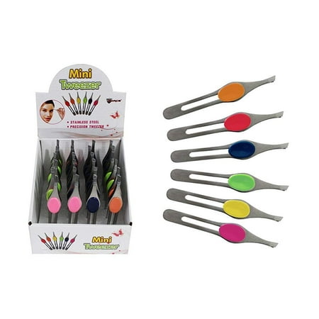 Mini Tweezers - Diamond Visions Max Force 01-1194 Mini Cushion Grip Tweezers in Assorted Colors (1 Tweezer)