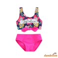 thumbnail image 1 of Dandelion-2-6 Años Bebé Niña Dos Piezas Trajes De Baño , Carta Impresión Floral Chaleco De Nudo Giro Delantero Con Calzoncillos Gao Jiahui  unisex, 1 of 2