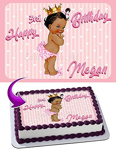 Dreaming Princess Fondant Baby Cake Topper