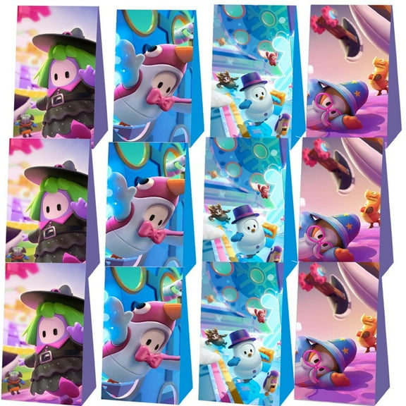 Fall Guys Goodie Bags Party Favor Candy Decorations Treat Supplies Birthday