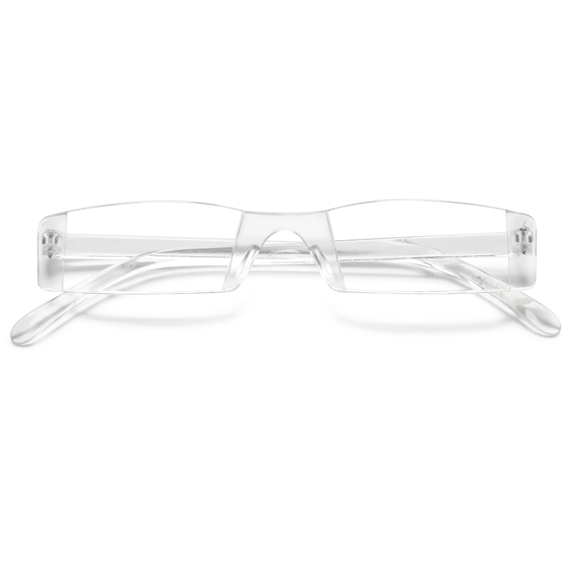 MAGIMODAC Transparent Rimless Reading Glasses Men Women Stylish Narrow Readers (1 Pcs Reading