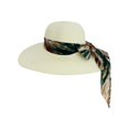 thumbnail image 1 of Sombrero de Playa Con Liston Para Mujeres Ala Ancha 42 cm crema, 1 of 6