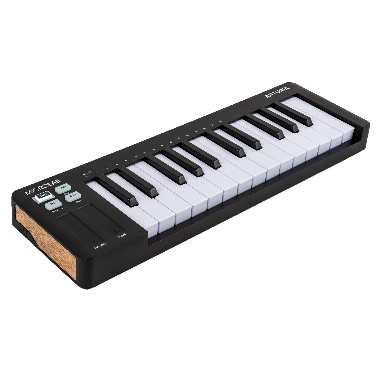 Arturia MicroLab mk3 Black Ultra-Compact MIDI Controller with Case Package
