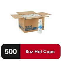 Dixie Disposable Paper Hot Coffee Cups, 2338WS, Pathways, 8 Fl. Oz., 500 Count (25 Cups/Sleeve, 20 Sleeves/Case)