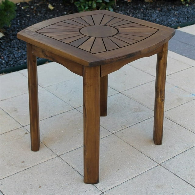 International Caravan Table d'Appoint pour Patio Extérieur Sunburst