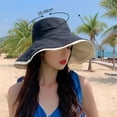 thumbnail image 2 of Harhinhe 55-58cm tiene circunferencia, ala grande, sombrero de pescador, sombrero de sol de verano femenino, sombrero protector solar que cubre la cara, anti-ultravioleta, 2 of 6