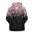 thumbnail image 3 of Suhoaziia Sweatshirt Jacket for Girls Novelty Activewear Active Outwear Pink Cherry Blossoms Print Graphic Sweater 8-10T Teenagers Round Neck Daily Wear Travel Exercise Tracksuit, 3 of 5