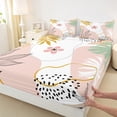 thumbnail image 3 of Homewish Chic Flowers 3pcs Twin Sheet Sets For Teens Boys Girls,Botanical Plants Twin Fitted Sheet,Vintage Aesthetic Breathable Flat Sheet,Lightweight Room Decor, 3 of 7