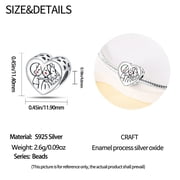 Passionate Kiss Beads Charm, Compatible with Most Bracelet, Charm for Bracelet