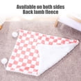 thumbnail image 6 of HOARBOEG Checkerboard Pet Blanket with Fluff Balls, Reversible Warm Fleece Throw for Cats and Dogs, Soft Pet Bed for Crate, Sofa & Car, Machine Washable Pet Mat, 15.74*19.68in, 6 of 6