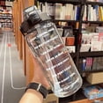 thumbnail image 5 of Transparent Motivational Water Bottle with Time Marker & Straw,Leakproof BPA Free Half Gallon Water Jug with Handle, Large Sports Bottle for Gym Outdoor (Black), 5 of 6