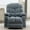 Blue, variant on Manual Rocker Recliner with Massage and Heat, 360° Swivel Rocker Recliner Chair for Living Room, 22.8in Oversized Rocking Recliners for Adults with Cup Holder, Side Pocket, Blue