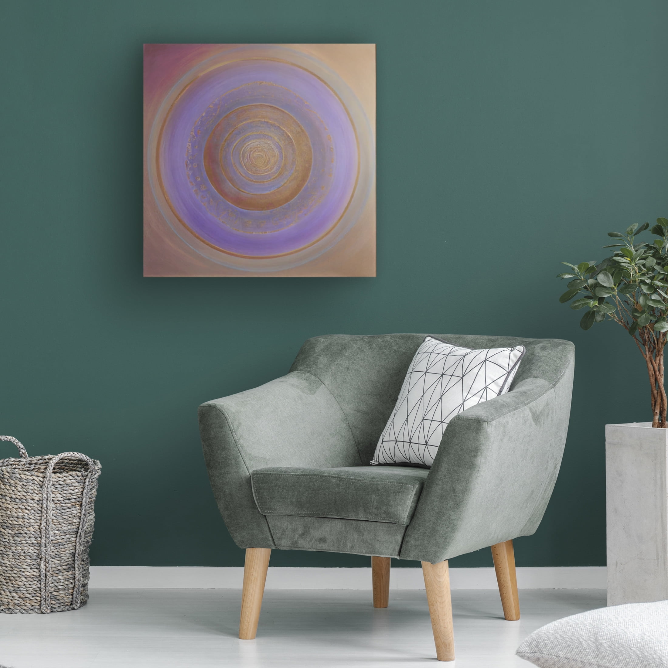 Canvas Wall Art - Sasha 'Anima Rising' Wall Art for Living Room, Bedroom, or Office Décor by Trademark Fine Art - 24 x 24 Inches