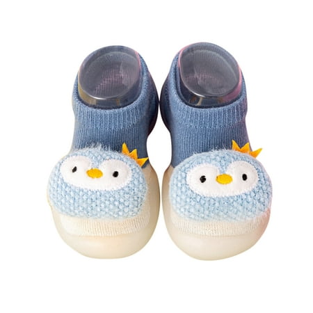 

EUMODR Gender Neutral Baby Shoes Kids Shoes Size 11 Boys Girls Animal Cartoon Socks Shoes Toddler Fleece Warmthe Floor Socks Non Slip Prewalker Shoes