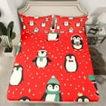 thumbnail image 2 of Castle Fairy 4-Piece King Sheet Set: Kids Animal Penguin Christmas Polka Dots Super Cozy, 2 of 7