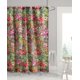 thumbnail image 2 of Levtex Home - Basel - Cortina de ducha (183 x 183 cm) con ojales - Boho Floral en naranja, verde azulado, rojo y azul - Naranja, verde azulado, rojo y azul, 2 of 3