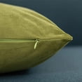 thumbnail image 2 of Throw Pillow Covers 20x20 Chartreuse: Pack of 2 Cozy Soft Velvet Square Modern Luxury Decorative Throw Pillow Cases for Sofa Couch Living Room Bed Home Decor, 2 of 6