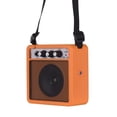 thumbnail image 1 of 5W Mini Guitar Amplifier Portable Compact Guitar Amp Speaker with Volume Tone Adjustment Overdrive Function 635mm 35mm Inputs for Electric Acoustic Guitar Practice Home Outdoor, 1 of 7