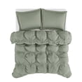 thumbnail image 6 of Truly Soft Cloud Puffer Boxed Pleat 100% Microfiber Polyester Green 3-Piece Full/Queen Comforter Set, Solid Casual themed, Adult Bedding, OEKO-TEX Certified, 6 of 12
