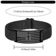 thumbnail image 5 of Mens Spiritual Jewelry With Crosses Symbol And Patriotic Flag Elements Sturdy Stainless Steel, 5 of 9