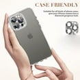 thumbnail image 5 of For Apple iPhone 13 Pro 6.1 inch 3D Diamond Bling Crystal Full Coverage Camera Screen Area Lens Protector Black, 5 of 6