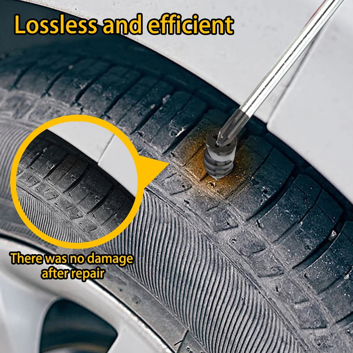 cdbz Tire Repair Rubber Nail,Tire Repair Rubber Screws Black,Tire Repair  Rubber Nail Fast Tool Self-Service Tire Repair Nail,Car Tire Rapid Repair  Rubber Nails and Screwdriver 20S+20L+Screwdriver : Amazon.in: Car &  Motorbike