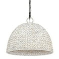 thumbnail image 2 of Golden Lighting Rue 5-light Pendant in Matte Black and Rubbed Bronze shade, 2 of 3