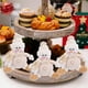 thumbnail image 5 of Adorno de muñeca colgante de Navidad | Figura de pelusa multicolor 6" | Decoración de la casa navideña, colgante con temática blanca, tela suave, regalable, accesorio festivo, 5 of 6