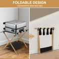 thumbnail image 5 of golytefs Bamboo Luggage Rack Foldable Suitcase Stand with Nylon Straps Suitcase Holder, 5 of 9