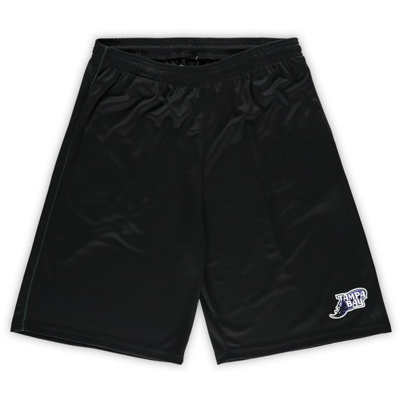 Men's Profile-Black Tampa Bay Rays Big & Tall Mesh Shorts