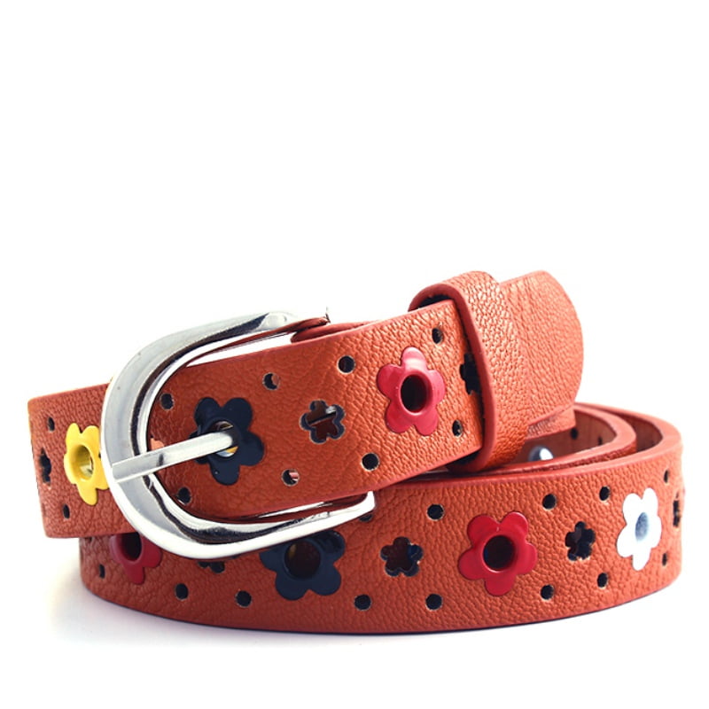 Candy Colors Toddler Baby Kids Boys Girls Adjustable PU Leather Belt Waistband