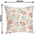 thumbnail image 2 of Fall Pillow Covers 18x18 Inches Pack of 2 White Pumpkin Maple Leaves Throw Pillow Covers Outdoor,Fall Thanksgiving Decoration Pillowcase Autumn Decor Farmhouse Cushion Case for Sofa Couch, 2 of 6