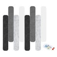 thumbnail image 1 of Uxcell 8 Pcs B1 Paneles acústicos rectangulares con chinchetas 12.99'' x 2.01'' Negro Gris oscuro Gris claro Blanco, 1 of 7
