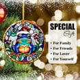 thumbnail image 6 of Frog Ornaments Ceramic For Christmas, Stained Glass Ornaments Ceramic Christmas 2025, 6 of 7