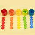thumbnail image 3 of Tazas apilables con forma de arcoíris, juguete educativo para niños, 3 of 5