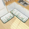thumbnail image 7 of Coolnut Kitchen Rug Set of 2, Watercolor Floral Cushioned Anti-Fatigue Kitchen Mat Non Slip Washable Floor Mat Comfort Standing Mats for Office, Home, Laundry Room Home Decor Gifts, 7 of 7