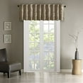 thumbnail image 2 of JLA Home INC Andora Faux Silk Embroidered Window Valance Tan 50x18, 2 of 4