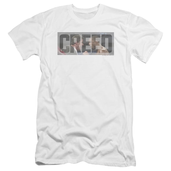 Creed Pep Talk Premium Adult Slim Fit 30/1 T-Shirt White