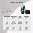 thumbnail image 5 of Alvivi Gymnastic Dance Outfit Sets for Women Mesh Metallic Long Sleeve Leotard Bodysuit with Shorts Blue L, 5 of 5