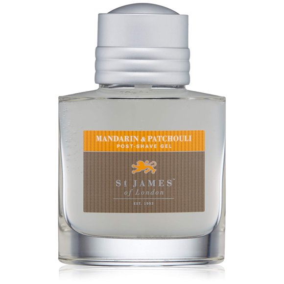 Gel para después del afeitado St James of London mandarina y pachulí, 3,4 onzas líquidas