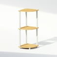 thumbnail image 2 of Furinno Turn-N-Tube 3-Tier Multipurpose Corner Shelf, Display Shelf, Beech/White, 2 of 6