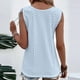 thumbnail image 4 of Top con cuello en U NikouMX Mujer Verano Ojales Hombros descubiertos S M L XL 2XL, 4 of 6