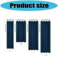 thumbnail image 5 of Thermal Curtains, Winter Insulated Noise Reducing Window Drapes, Thick Fabric Light Blocking Grommet Curtain for Home, 5 of 19
