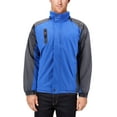 thumbnail image 3 of Men’s Quilted Lined Removable Hood Two Toned Zipper Puffer Lightweight Jacket (Royal, M), 3 of 7