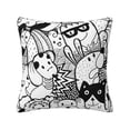 thumbnail image 1 of ZICANCN Cute Funny Dog Family Decorative Throw Pillow Covers, Bed Couch Sofa Decorative Knit Pillow Covers for Living Room Farmhouse 18"x18", 1 of 8