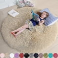 thumbnail image 1 of Fluffy Round Rug Carpets For R Faux Fur Rugs Kids P Rugs For Bed Shaggy Area Rug Mats, 1 of 2