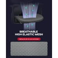 thumbnail image 2 of BestOffice Ergonomic High Back Mesh Task Chair with Arms, Lumbar Support, Swivel, Rolling for Men (Grey), 2 of 7