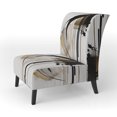 thumbnail image 3 of Designart "Gold Black Fusion" Upholstered Modern & Contemporary Accent Chair and Abstract Arm Chair - Multiple Color & Pattern, 3 of 7