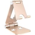 thumbnail image 1 of Oro, soporte para teléfono, soporte para tableta, soporte para base compatible con teléfono móvil, accesorios, escritorio, otros teléfonos inteligentes de aluminio, 1 of 5